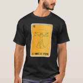 El Hombre de Vitruvio Mexican Slang Lottery Bingo T-shirt (Voorkant)