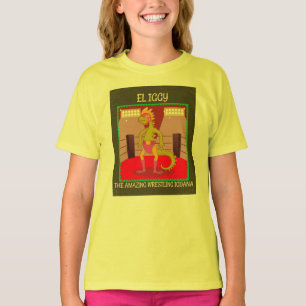 El Iggy The Amazing Wrestling Iguana Girls T-shirt