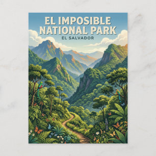 El Imposible Nationaal Park El Salvador Briefkaart
