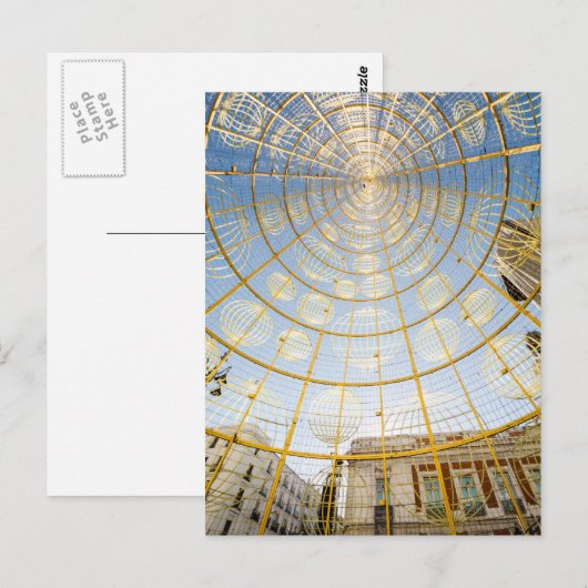 El interior de la Navidad Briefkaart (Voorkant / Achterkant)