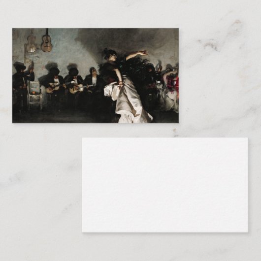 El Jaleo, 1882 by John Singer Sargent Visitekaartje (Voorkant / Achterkant)