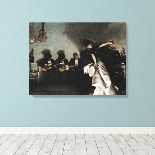 El Jaleo, 1882, van John Singer Sargent Canvas Afdruk (Insitu (Houten vloer))