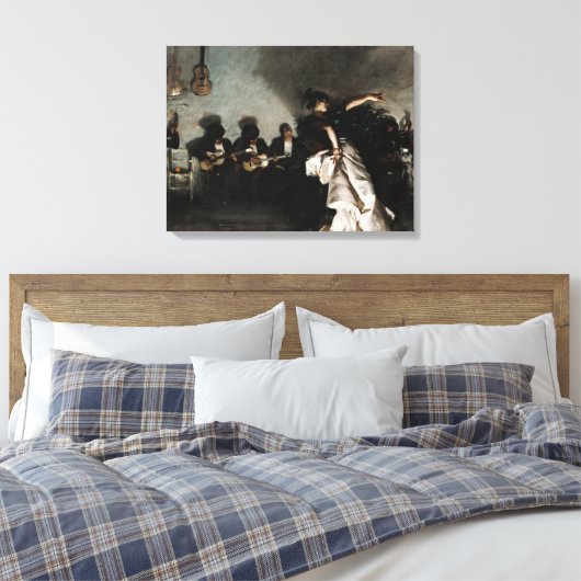 El Jaleo, 1882, van John Singer Sargent Canvas Afdruk (Insitu (Slaapkamer))