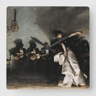 El Jaleo, 1882, van John Singer Sargent Vierkante Klok
