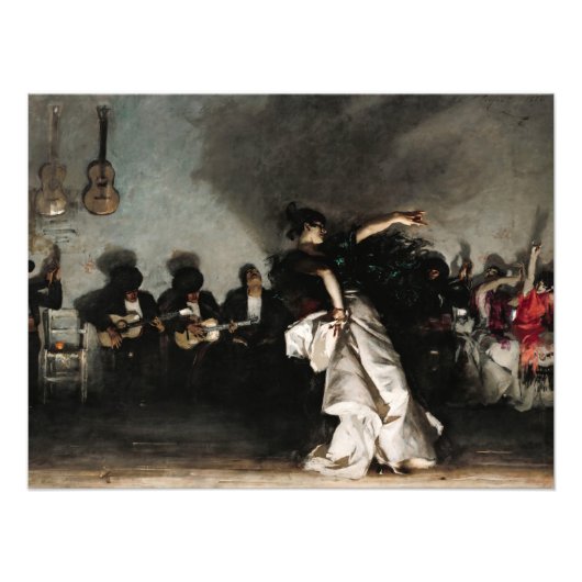 El Jaleo door John Singer Sargent Foto Afdruk (Voorkant)