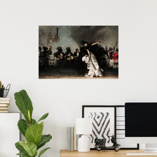 El Jaleo door John Singer Sargent Poster (Thuiskantoor)