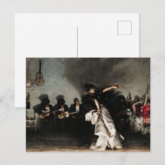 El Jaleo van John Singer Sargent Feestdagenkaart (Voorkant / Achterkant)