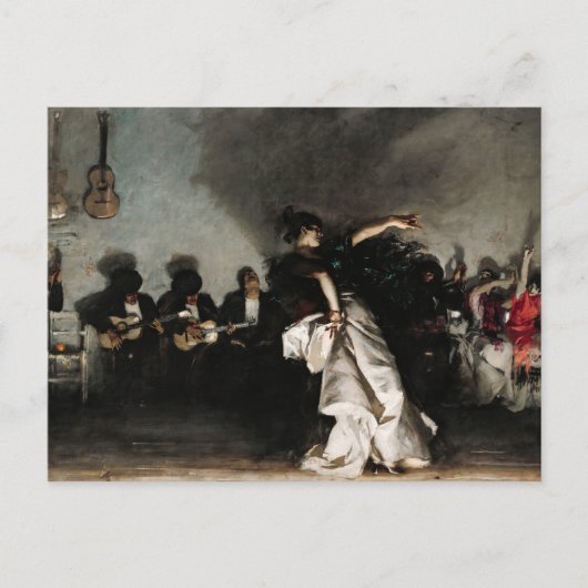 El Jaleo van John Singer Sargent Feestdagenkaart (Voorkant)