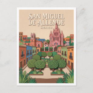 El Jardín en kleurrijk historisch centrum Briefkaart