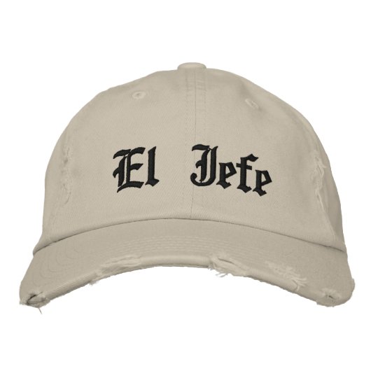 El Jefe Geborduurde Pet (Voorkant)