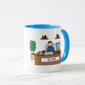 El Jefe - gepersonaliseerde cartoon mok (Voorkant rechts)