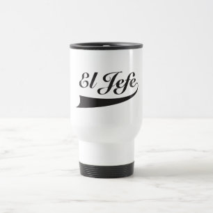 El Jefe in Black Lettering Reisbeker