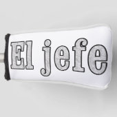 El jefe is de baas golfheadcover (Voorkant)