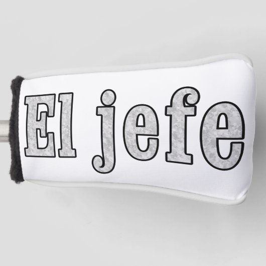 El jefe is de baas golfheadcover (Voorkant)