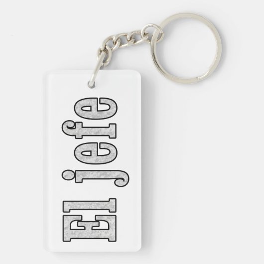 El jefe is de baas sleutelhanger (achterkant)