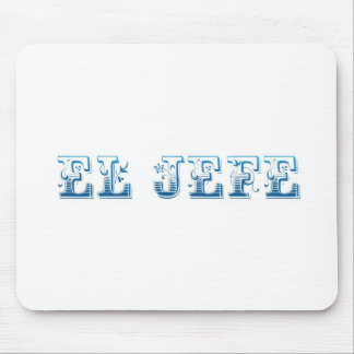 El Jefe logo Floreado blue azul Muismat