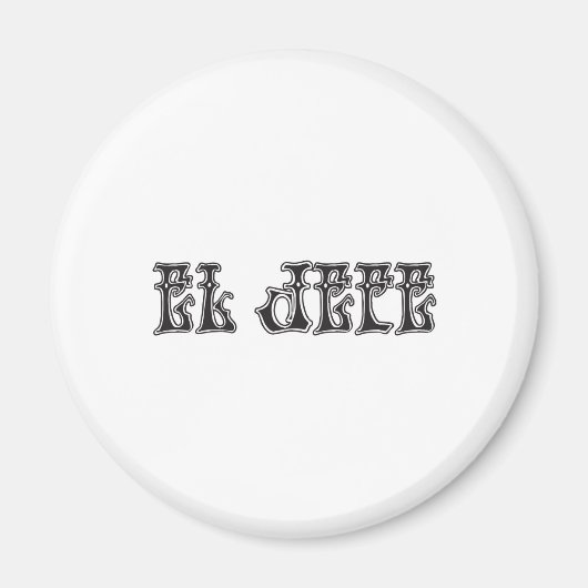 El Jefe logo Liquido Liquid Magneet (Voorkant)