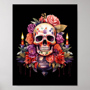 El Jefe Perfect Mexicaanse Dia De Los Muertos Hall Poster