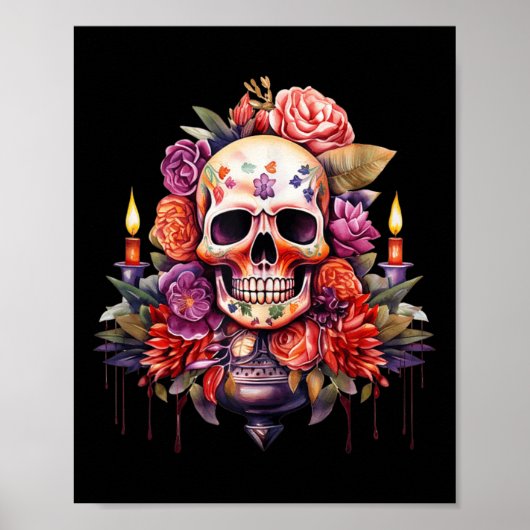 El Jefe Perfect Mexicaanse Dia De Los Muertos Hall Poster (Voorkant)