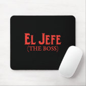 El Jefe The Boss Funny Cinco De Mayo Fiesta Mexico Muismat (Met muis)
