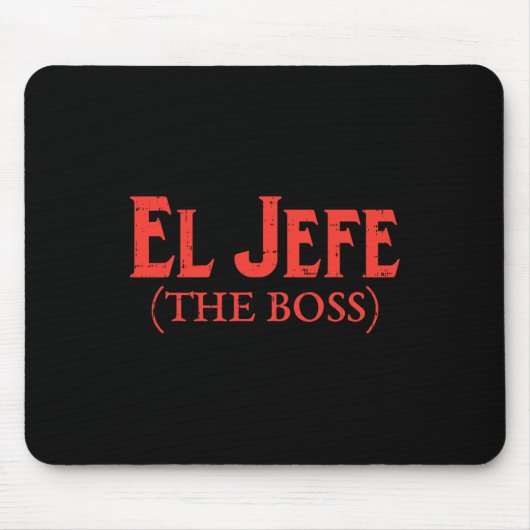 El Jefe The Boss Funny Cinco De Mayo Fiesta Mexico Muismat (Voorkant)