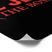 El Jefe The Boss Funny Cinco De Mayo Fiesta Mexico Poster (Hoek)