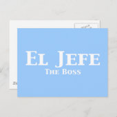 El Jefe The Boss Gifts Briefkaart (Voorkant / Achterkant)