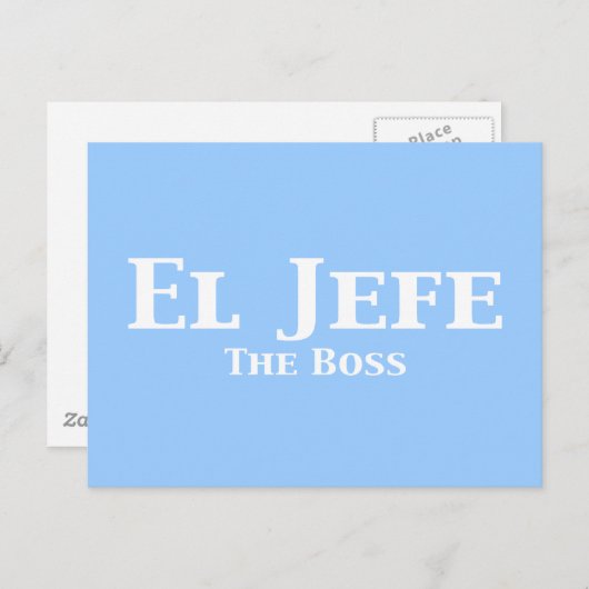 El Jefe The Boss Gifts Briefkaart (Voorkant / Achterkant)