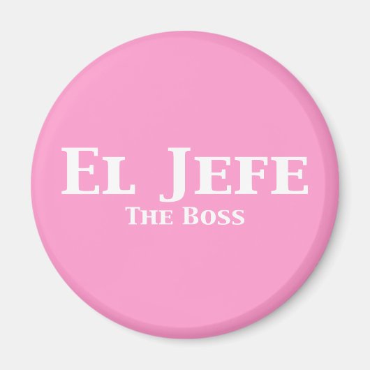 El Jefe The Boss Gifts Magneet (Voorkant)