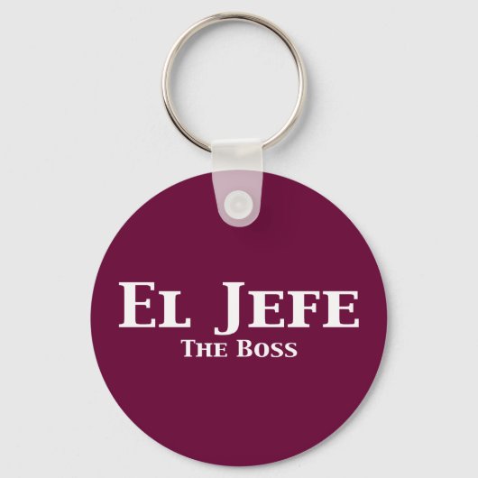 El Jefe The Boss Gifts Sleutelhanger (Voorkant)
