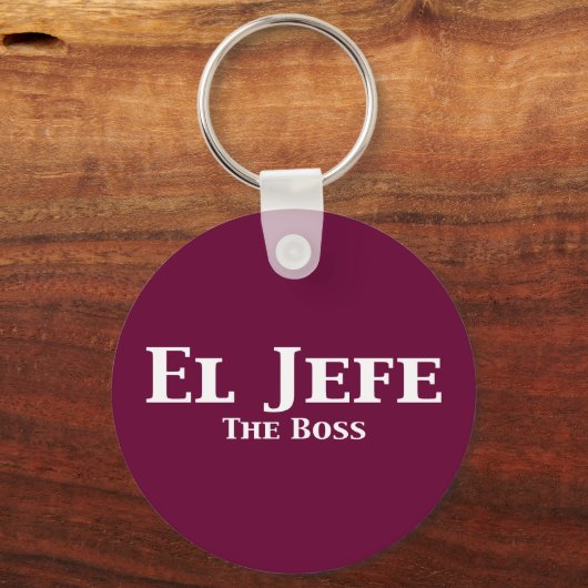 El Jefe The Boss Gifts Sleutelhanger (Voorkant)
