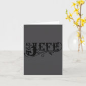 El Jefe The Boss In Spanish Funny Mexican Quote  Kaart (Gele Bloem)