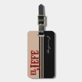 El Jefe Translation The Boss Bagagelabel (Voorkant verticaal)