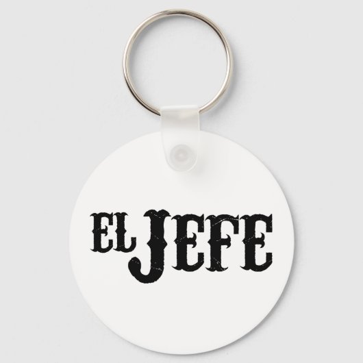 El Jefe Translation The Boss Sleutelhanger (Voorkant)