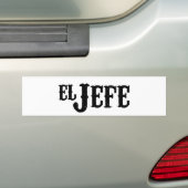El Jefe Vertaling De Baas Bumpersticker (Op auto)