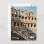 El Jem Amphitheater Tunesië Reizen Briefkaart (Voorkant / Achterkant)