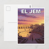 El Jem Amphitheater Tunesië Reizen Briefkaart (Voorkant / Achterkant)
