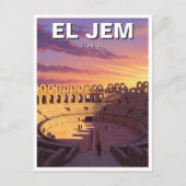 El Jem Amphitheater Tunesië Reizen Briefkaart (Voorkant)