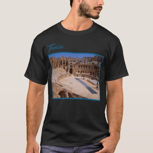 El Jem Oud Romeins Gladiator Amphitheater Tunesië T-shirt (Voorkant)