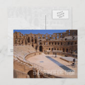 El Jem Roman Gladiator Amphitheater Ruïneert Tunes Briefkaart (Voorkant / Achterkant)
