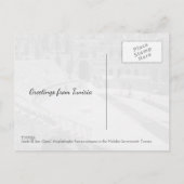 El Jem Roman Gladiator Amphitheater Ruïneert Tunes Briefkaart (Achterkant)