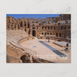 El Jem Roman Gladiator Amphitheater Ruïneert Tunes Briefkaart