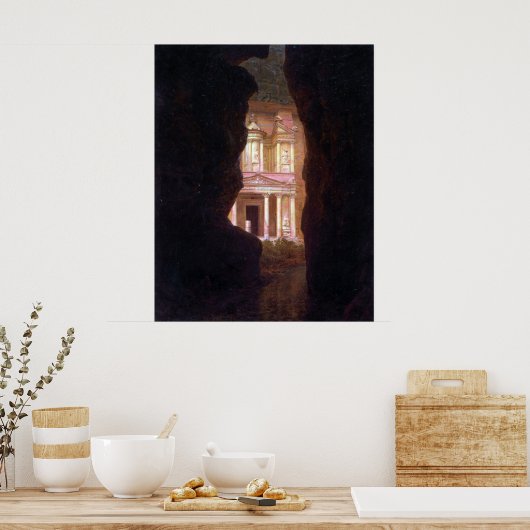 El Khasne, Petra van de Frederic Edwin Church Poster (Keuken)