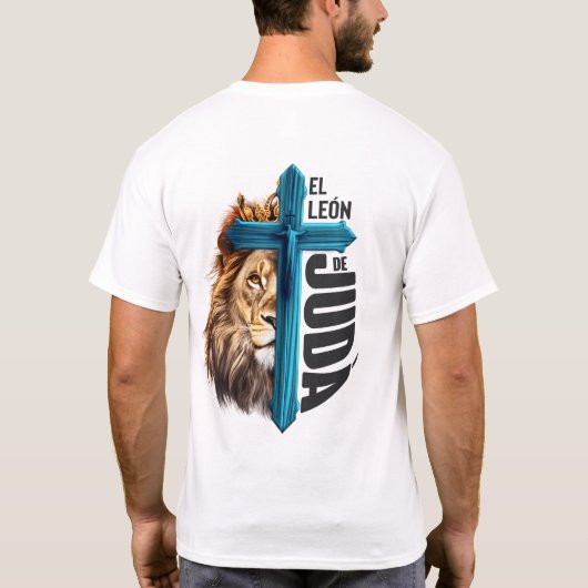 el león de judá t-shirt (Achterkant)