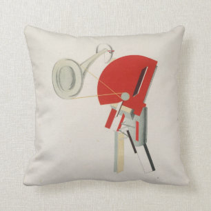 El Lissitzky - Announcer, 1923 Lissitzky schilderi Kussen