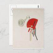 El Lissitzky - Announcer Briefkaart (Voorkant / Achterkant)