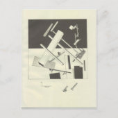 El Lissitzky - Black Anxious Briefkaart (Voorkant)