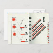 El Lissitzky - Illustratie naar 'Voor de stem' Briefkaart (Voorkant / Achterkant)