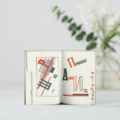 El Lissitzky - Illustratie naar 'Voor de stem' Briefkaart (Staand voorkant)