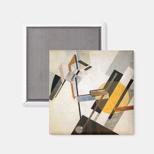 El Lissitzky Proun 19D Magneet (Voorkant / Achterkant)